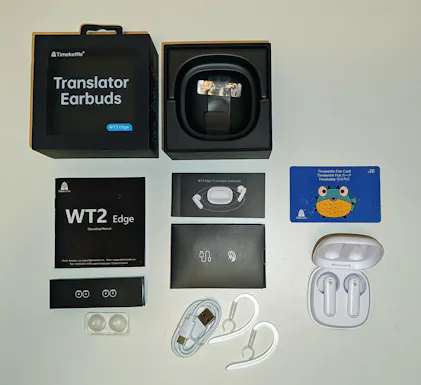 Timekettle WT2 むき Edge イヤホン翻訳機 タイムケトル 双方向同時  