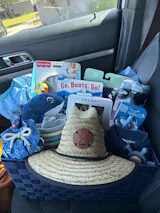 Circle Initials Straw Hat