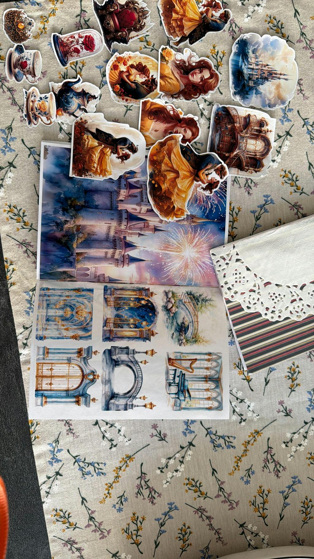 Cinderella – 20 Pages of Cut & Paste Magic for journaling , le scrapbooking, Crafts, HandArts