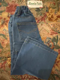 Blue Flared Girls Jeans