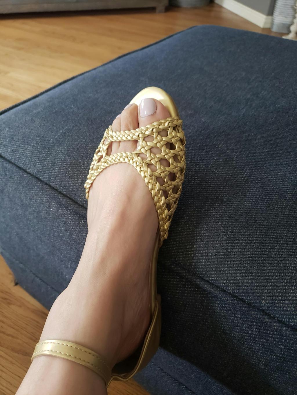 Peep Toe Flat Sandals Solid Color Ankle Strap Sandals Summer Shoes