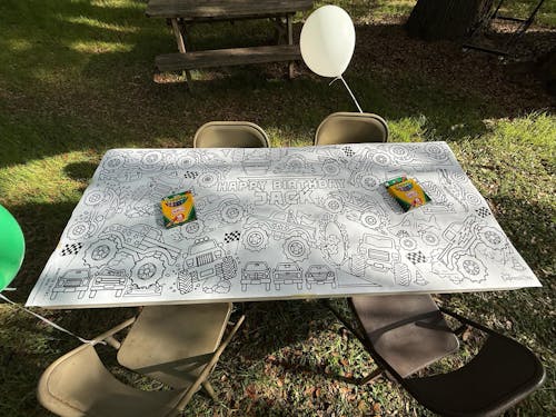 Giant Personalized Monster Truck Coloring Banner