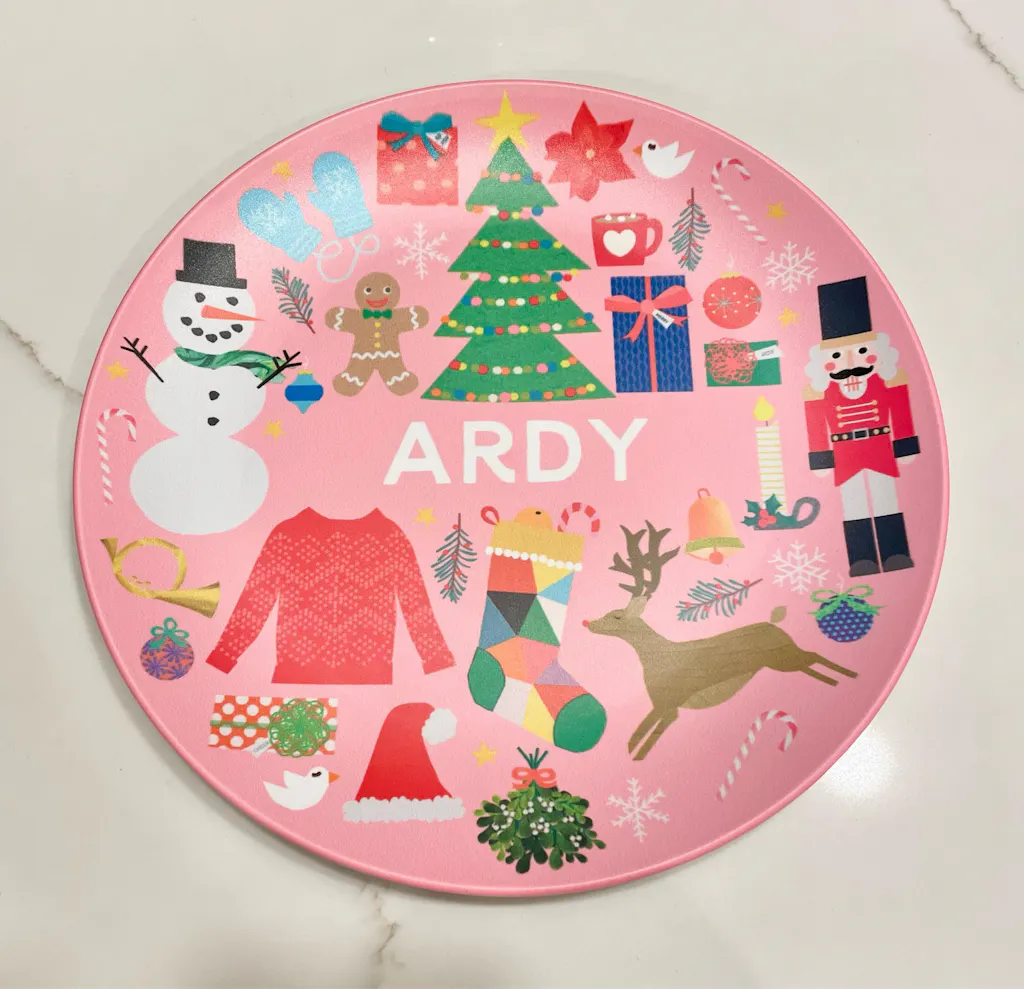 Personalized Winter Plate