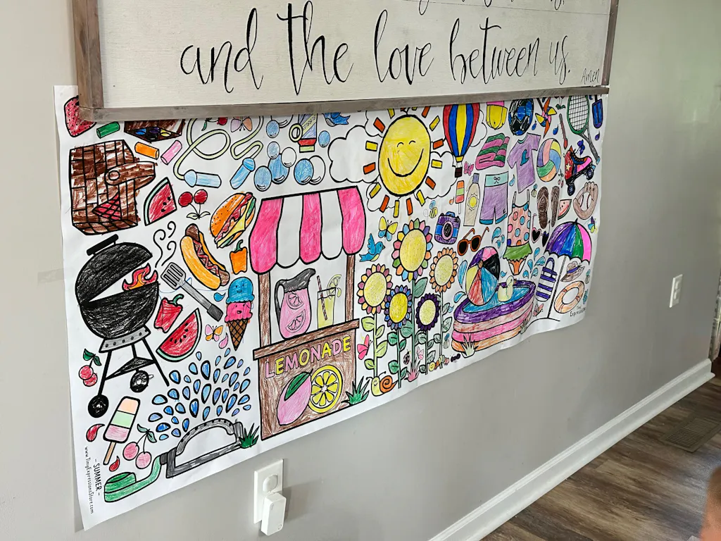 Giant Summer Coloring Banner