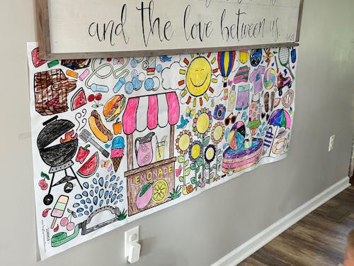 Giant Summer Coloring Banner