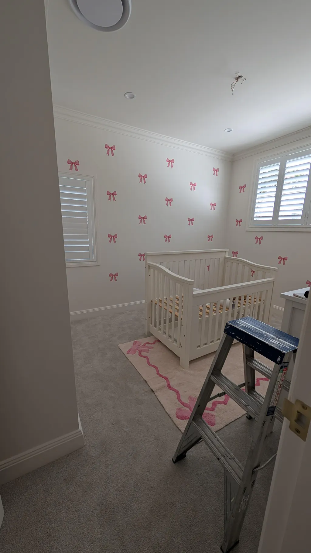 Pink Bow Wall Decals