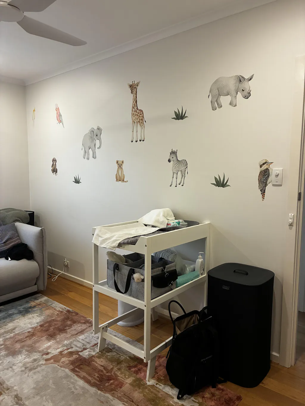 Australian Bird Trio Wall Decals (Cockatiel, Kookaburra & Galah)