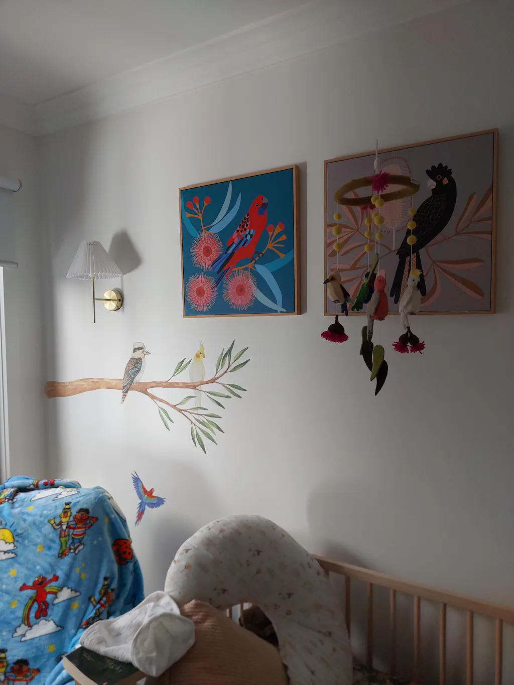 Australian Gum Tree Branch & Bird Wall Decals