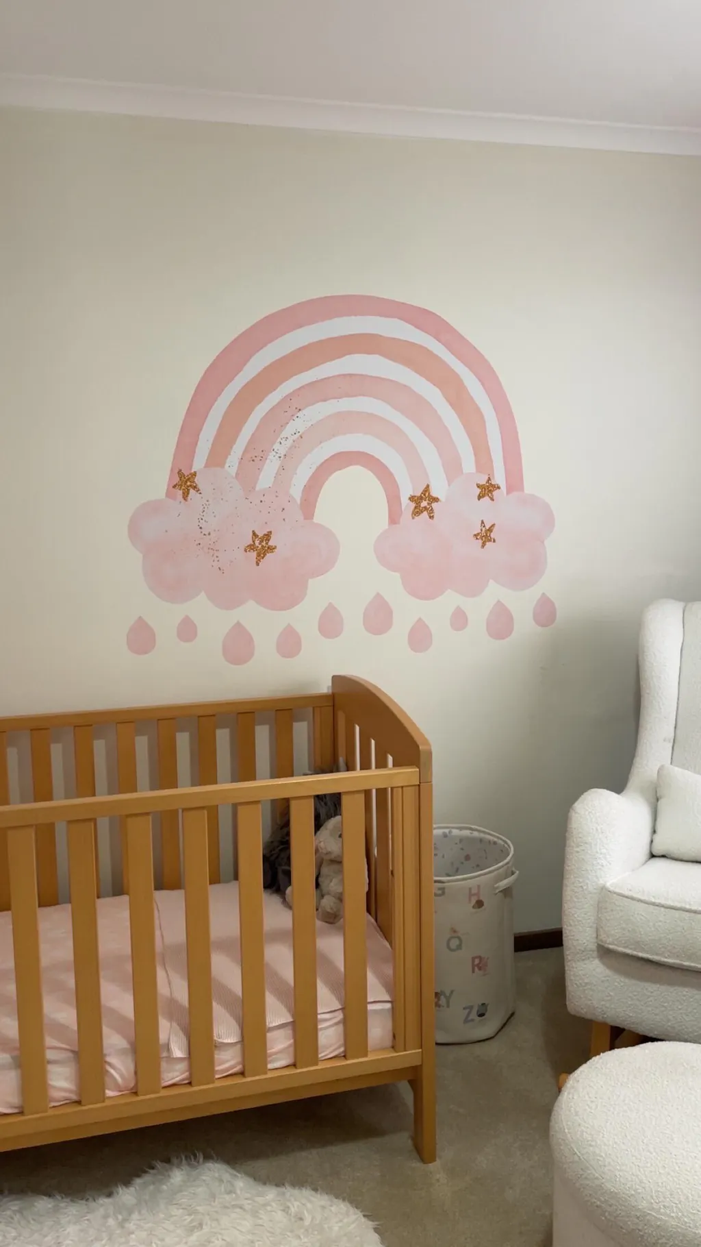 Jumbo Pink Rainbow Wall Decal