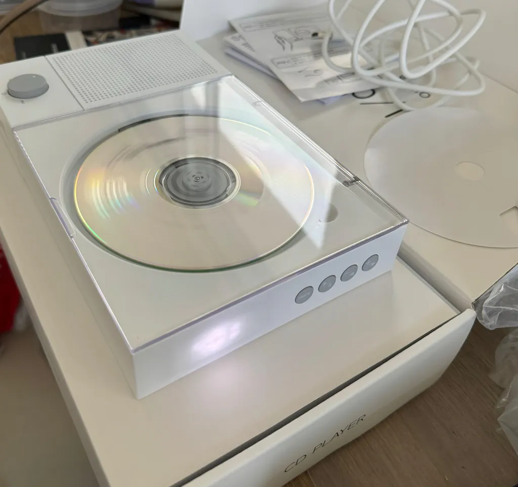 Tinyl SPLIT Portable 3-in-1 Modular CD Player - Elegant White