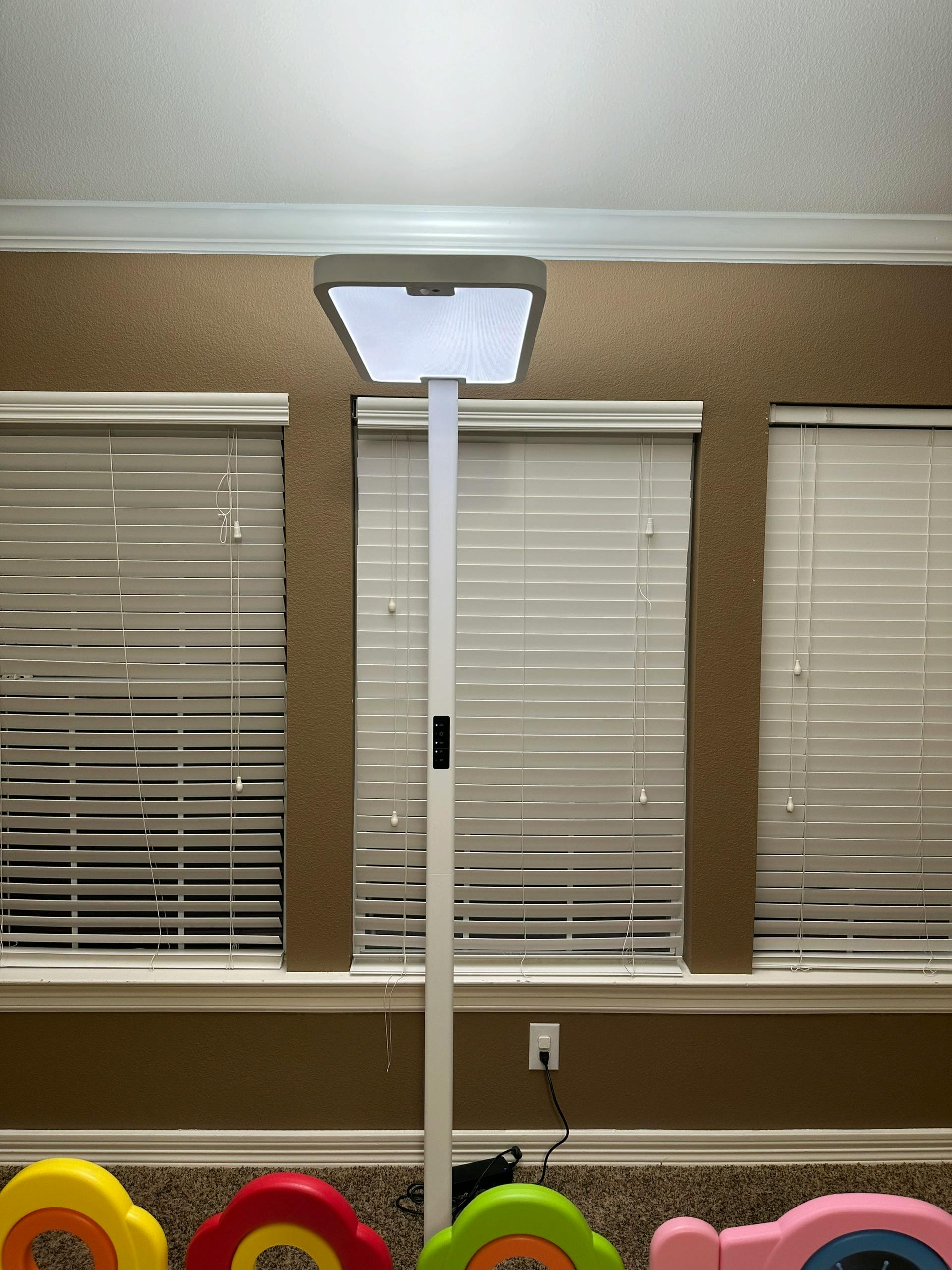 Tiptolls TP20 Plus LED Floor Lamp – 120W, 11000LM Super Bright, 4000K Daylight, Dimmable Standing Lamp For Living Room Or Office