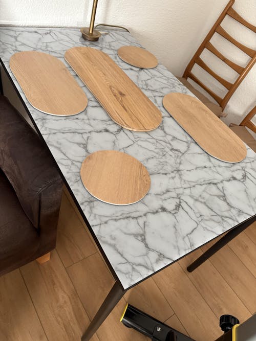 Marmor Tischfolie 1,5mm – PVC Tischschutz in Marmor-Optik, wasserfest & passgenau