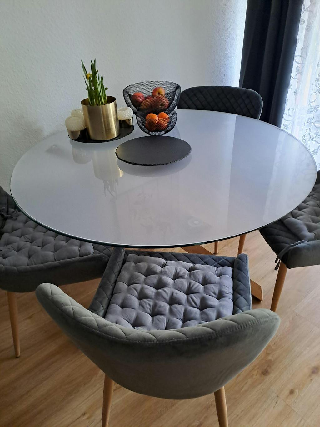 Mattierte Tischfolie für Glastische – Anti-Blasen, 2 mm PVC Schutzfolie