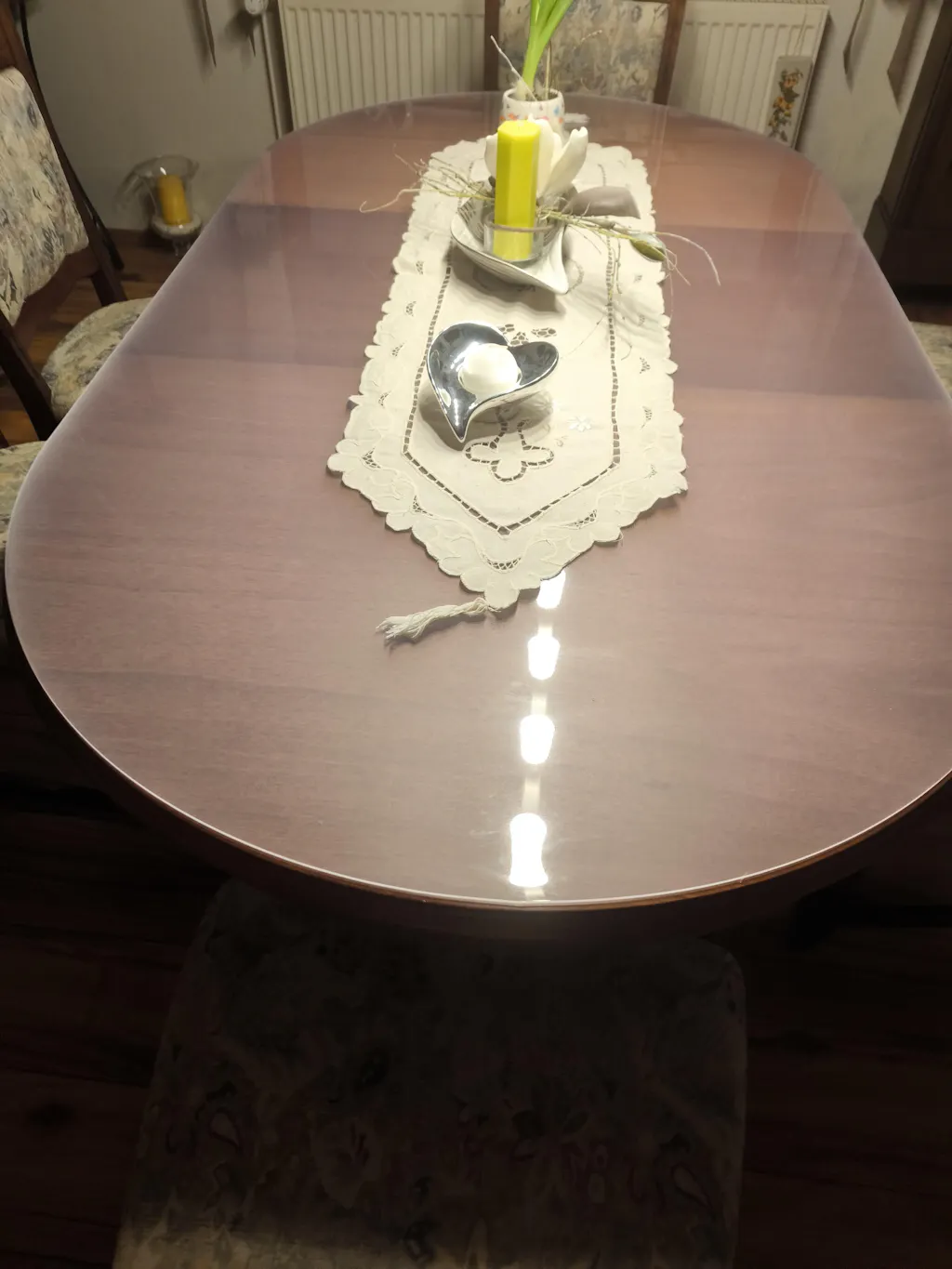 Mattierte Tischfolie für Glastische – Anti-Blasen, 2 mm PVC Schutzfolie