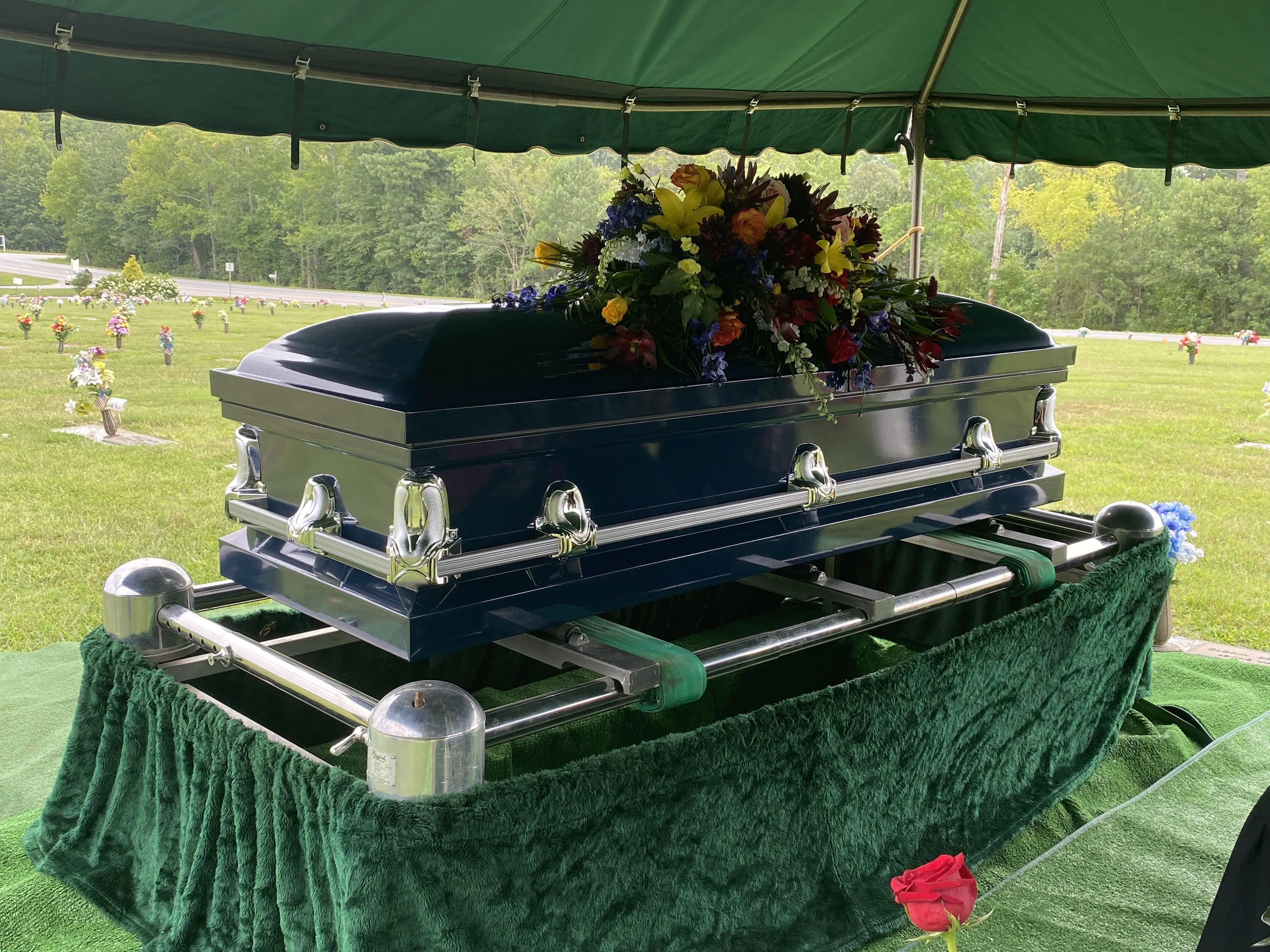 Titan Orion Series Orchid And Pink Casket (Coffin)- Buy for $1,599