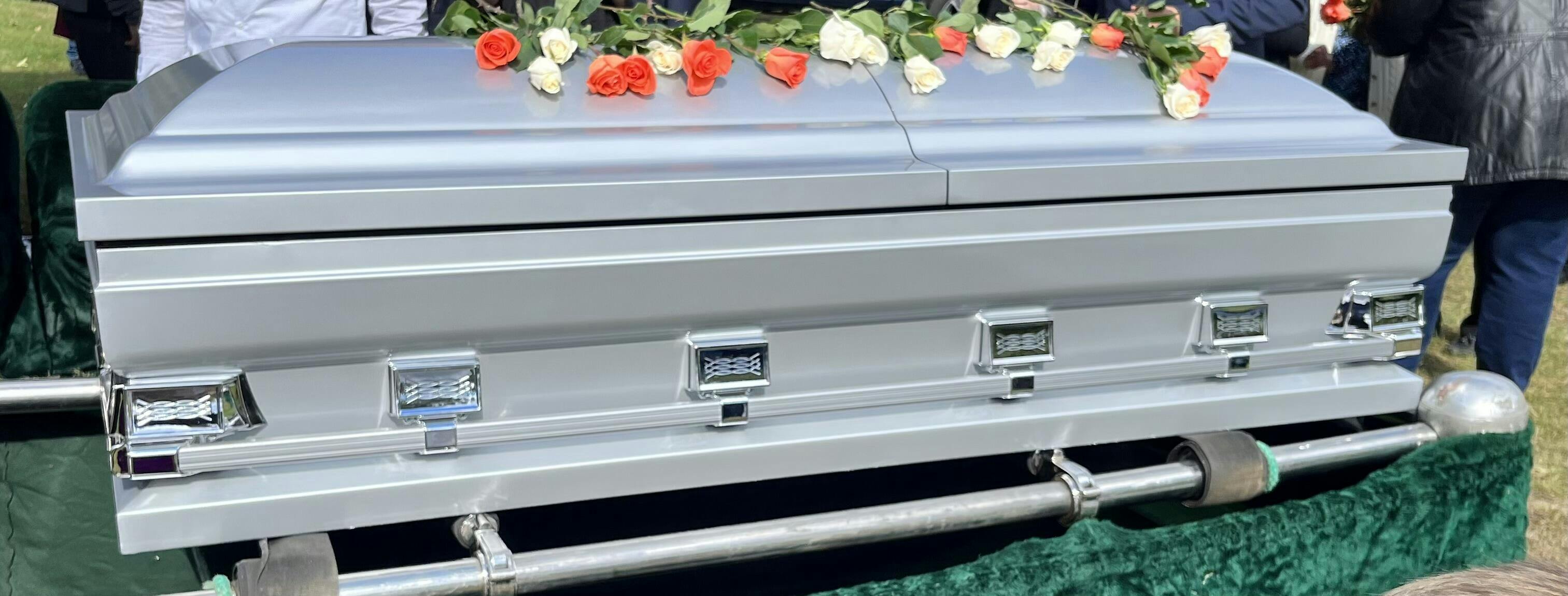 Black and Gold Metal Oversize Casket (Coffin) - Titan Atlas
