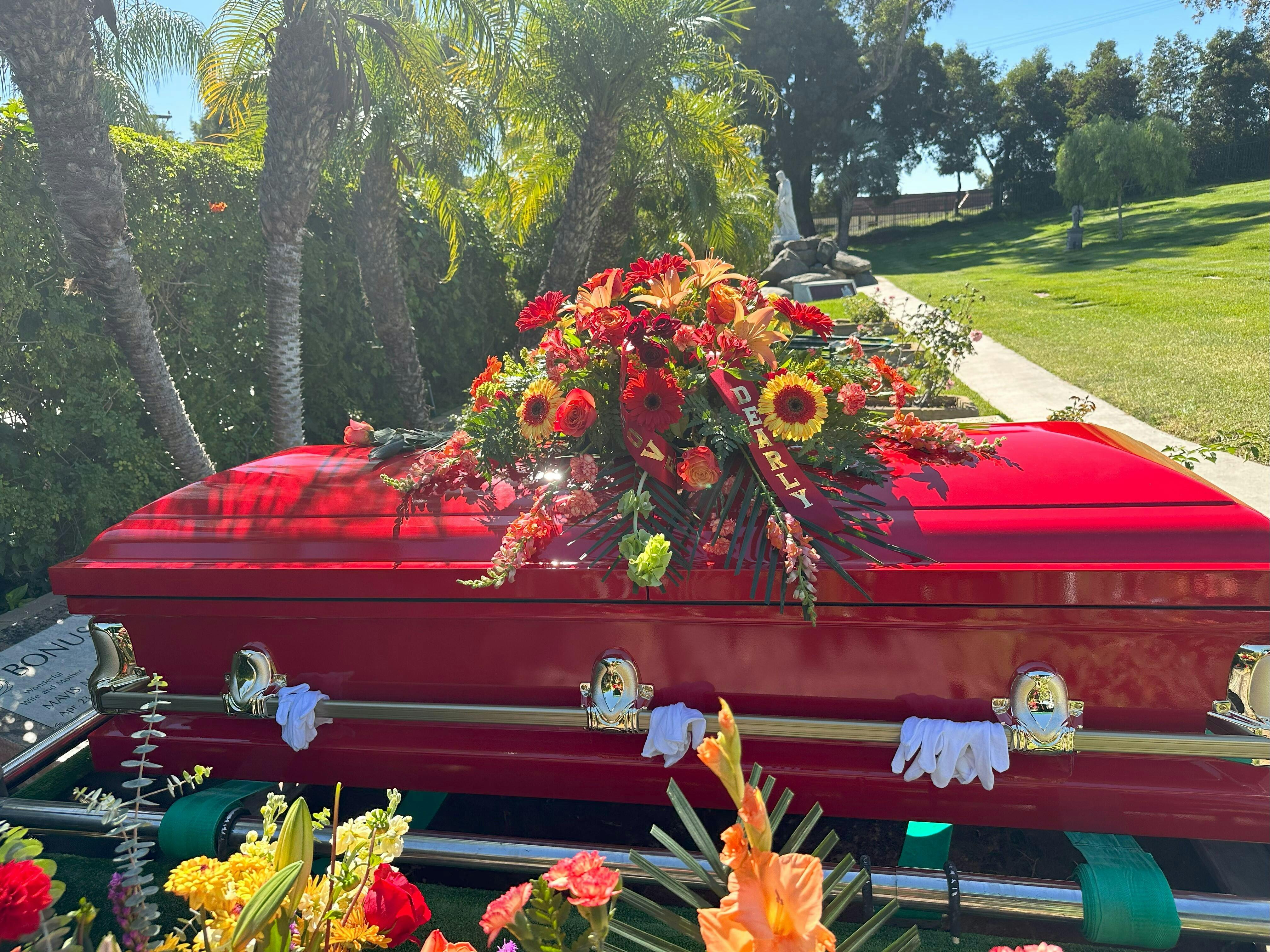 Titan Orion Series Bright Yellow Steel Casket (Coffin)- Buy for