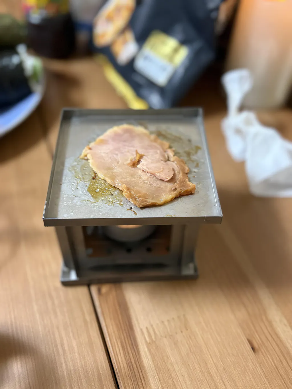 燕三条製 純チタン ポケットコンロ 113g｜超軽量 焚き火台｜TITAN