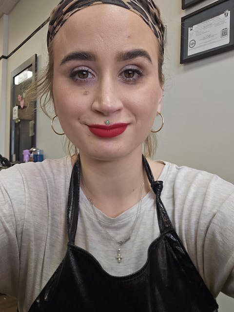 Opal Lip Piercing Bioflex