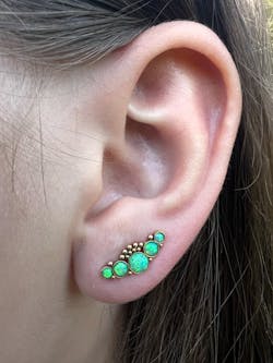 Up The Ear Earrings Surgical Steel