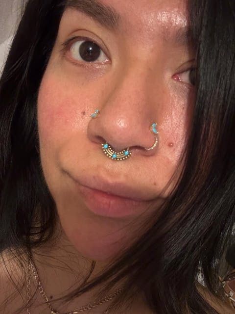 Onyx Septum Ring Surgical Steel