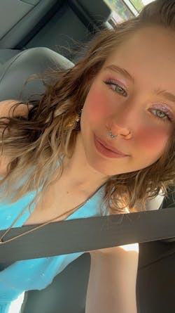 Opal Septum Ring Surgical Steel