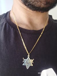 שרשרת אריה חרבות ברזל דגם מגן דוד - תכשיט עוצמתי עם משמעות