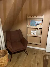 Bubble Bookshelf - 4 Tier Scalloped Shelf - Natural Timber