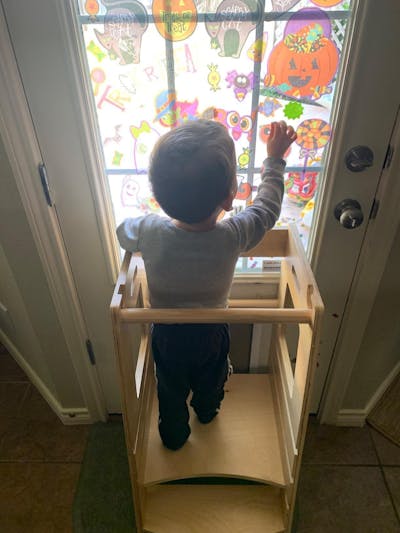 Toddler Tower Montessori Style Kitchen Helper (Wooden)