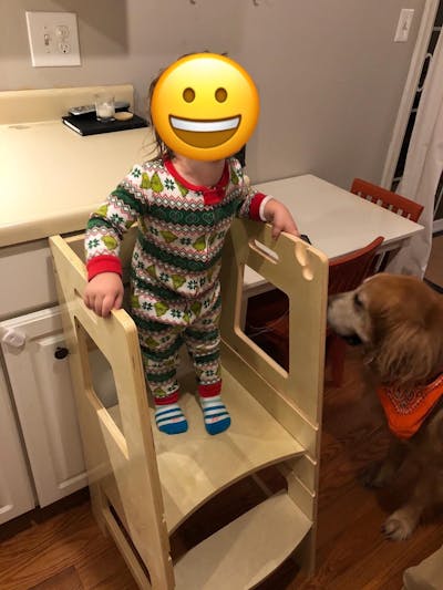 Toddler Tower Montessori Style Kitchen Helper (Wooden)
