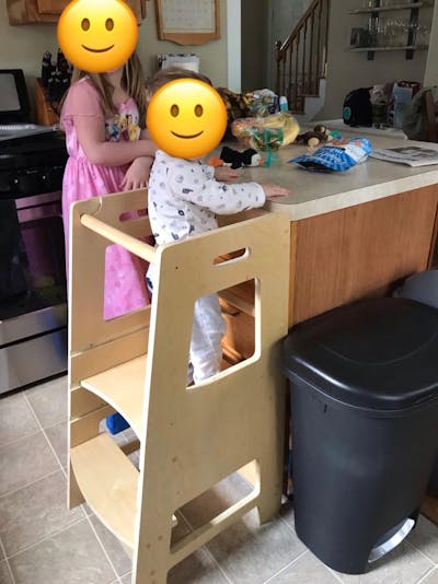 Toddler Tower Montessori Style Kitchen Helper (Wooden)