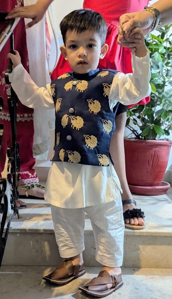 Blue Sheep 3 Piece Eastern Dress (6-36M)