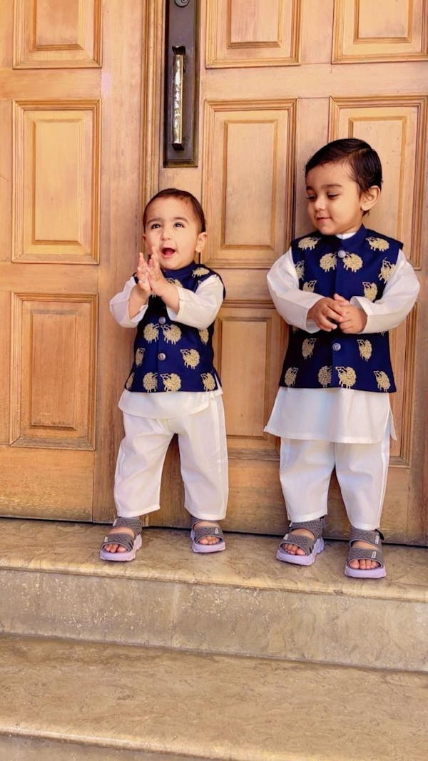 Blue Sheep 3 Piece Eastern Dress (6-36M)
