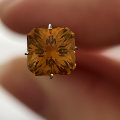 Djeva Imperial Topaz #25SP Lab Created Corundum Sapphire Faceting Rough for Gem Cutting - DISCONTINUED - Various Sizes - Split Boule