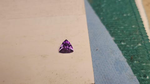 Dark Purple Kunzite #61 Lab Created Corundum Sapphire Faceting Rough for Gem Cutting - Various Sizes - Split Boule