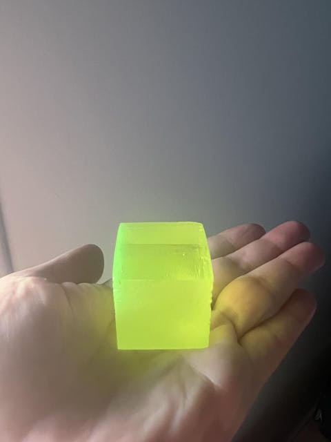 Lab-Grown LuAG Garnet – Intense UV Reactive Gemstone Rough