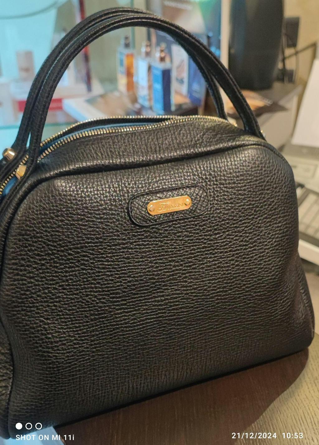Borsa in pelle ZEA Nero
