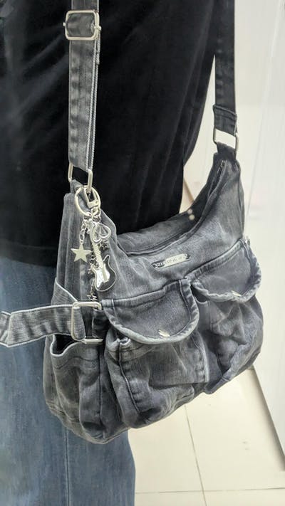 Sky - Black Stonewashed Crossbody