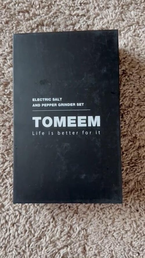 TOMEEM 1.6oz Electric Salt And Pepper Grinder