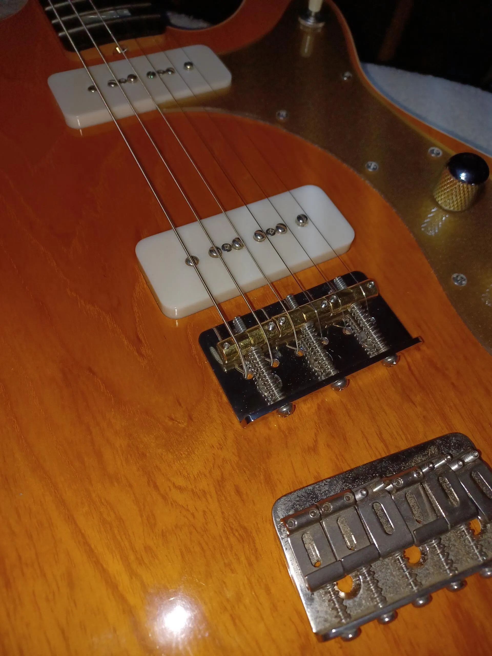 Tele Parts Callaham USA-Made Hardtail Bridge For PRS SE Guitars - Machined Steel Billet With MannMade Studs Gotoh Bridge