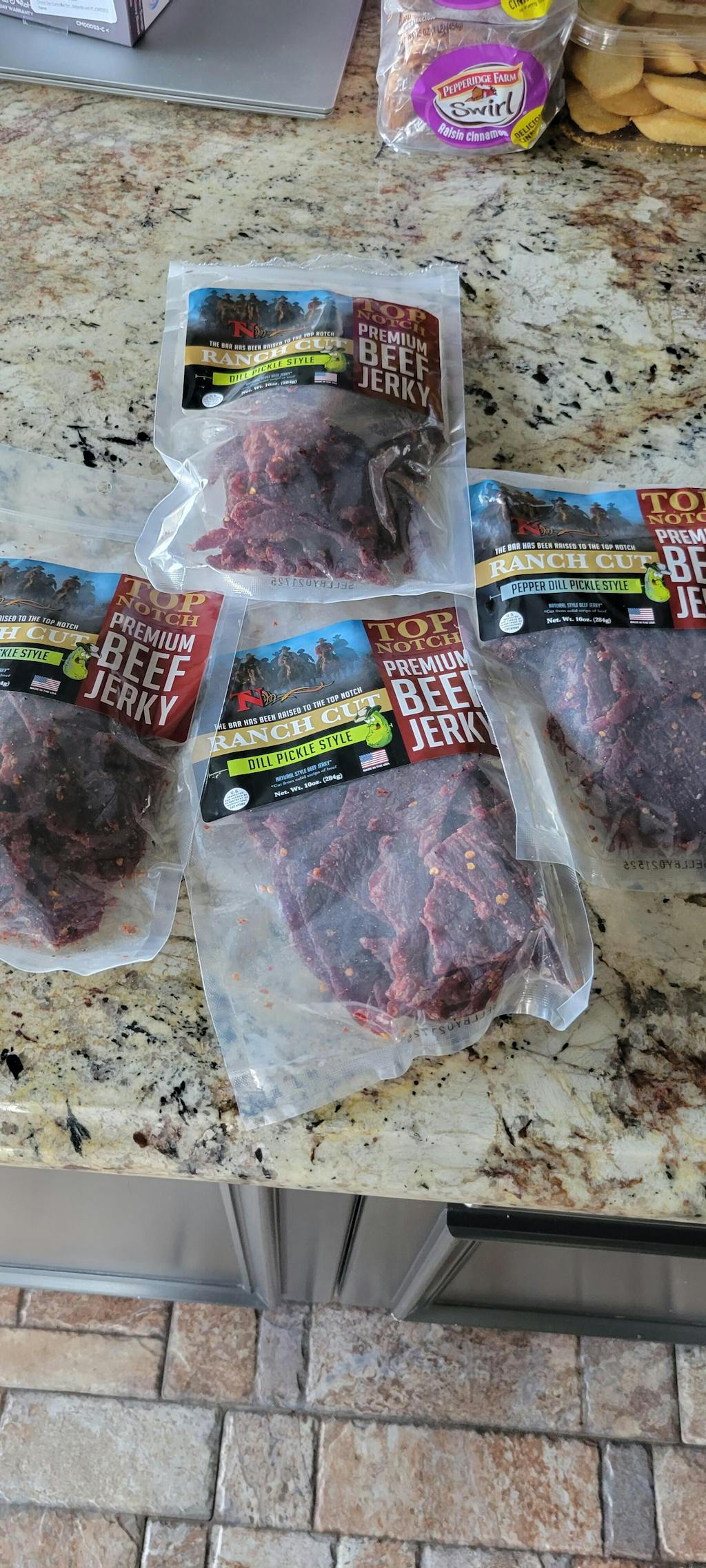 Top Notch Beef Jerky Dill Pickle Style Top Notch Jerky