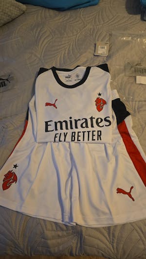 Męski Zestaw Wyjazdowy AC Milan (Koszulka+Spodenki) 2025/26