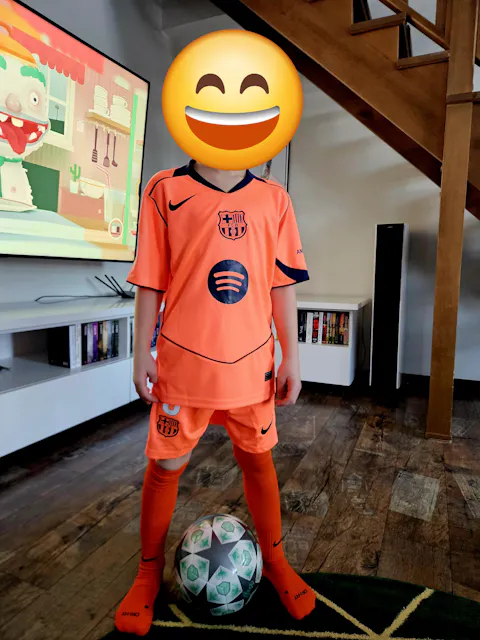 Dziecięcy Zestaw Trzecia Wyjazdowa Barcelona (Koszulka+Spodenki) 2025/26