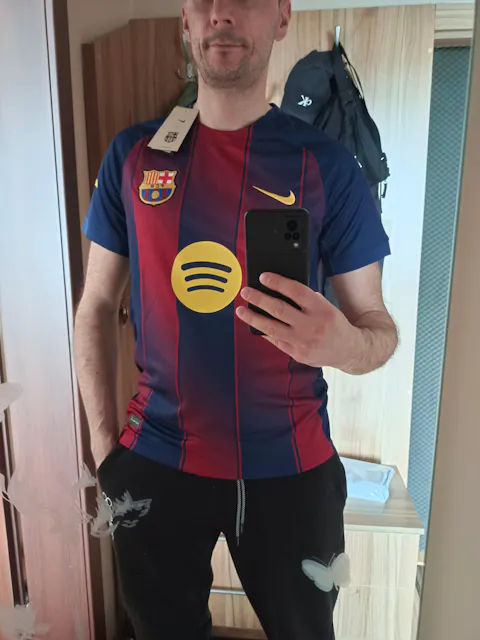 Męska Koszulka Domowa Barcelona 2025/26 [PREMIUM]