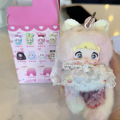 mimimiプロフご覧ください。 Nommi ベイビー スイートハート バニー ぬいぐるみ キーチェーン