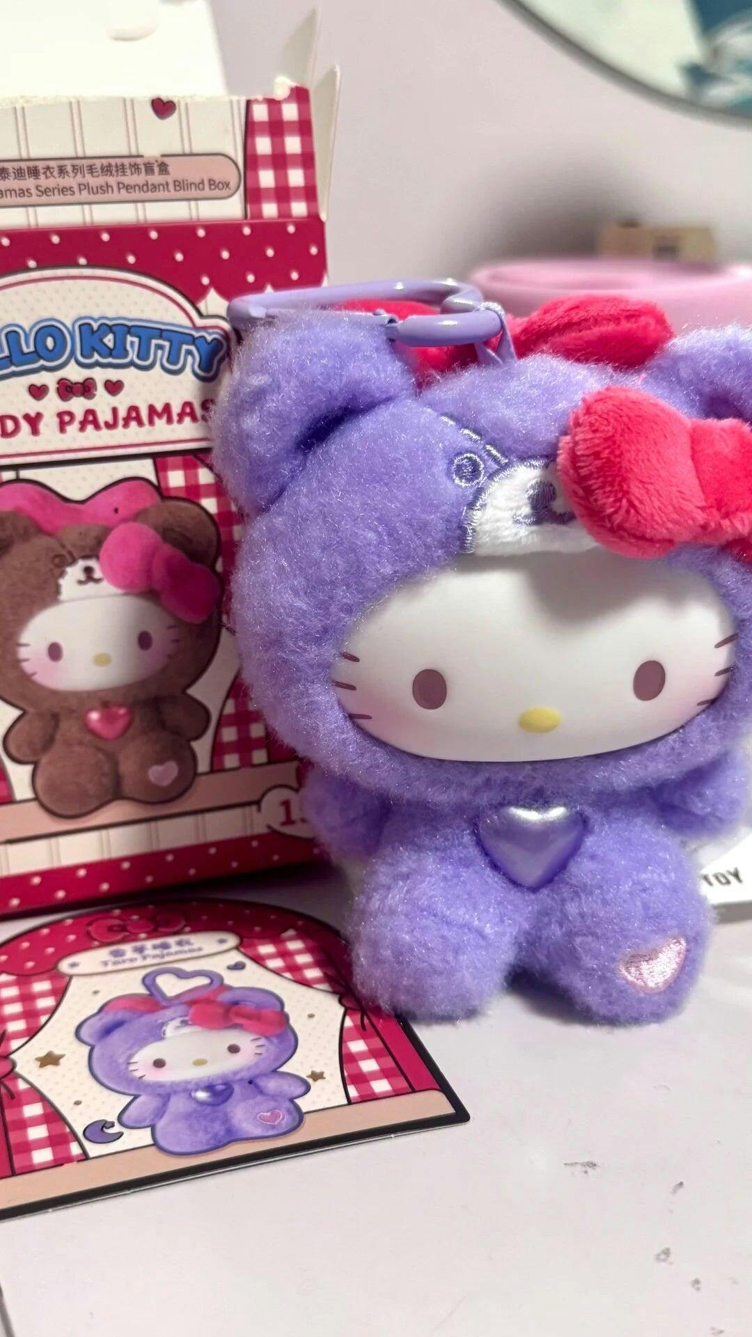 HELLO KITTY テディパジャマ ぬいぐるみキーホルダーシリーズ