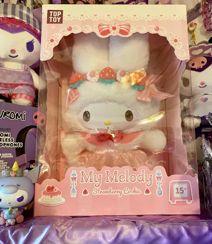 My Melody Strawberry Cookie & Colorful Frosting Series Vinyl Plush