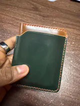 Rocado Shell Cordovan leather bifold wallet