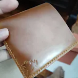 Rocado Shell Cordovan Wallet, Leather Bifold Wallet, Luxury Wallet