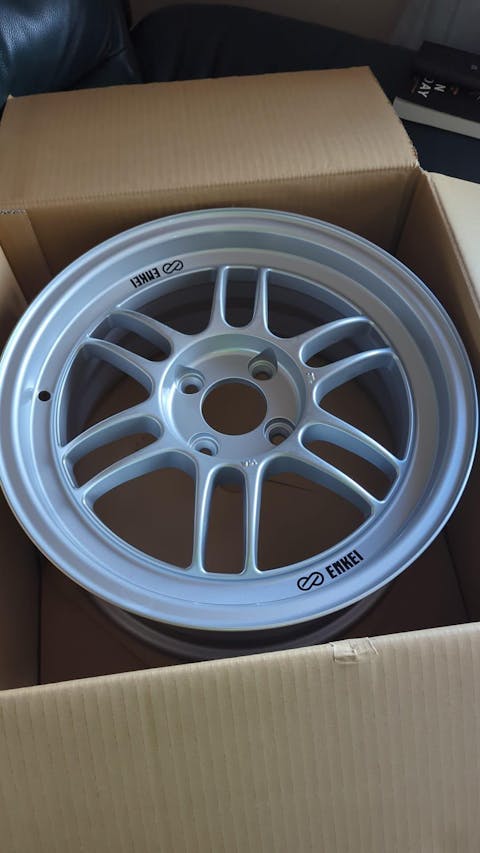 Enkei RPF1 Lightweight Alloy Wheel - 15x7 ET35 4x100 F1 Silver